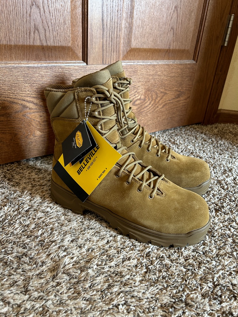 Nwt Belleville 8” Composite Toe Waterproof Insulated Military Coyote Combat Boot